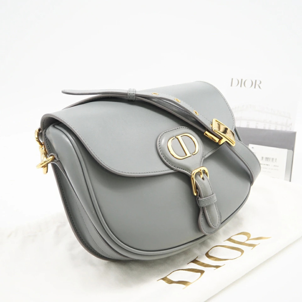 Christian Dior Bobby bag shoulder gray calf leather
